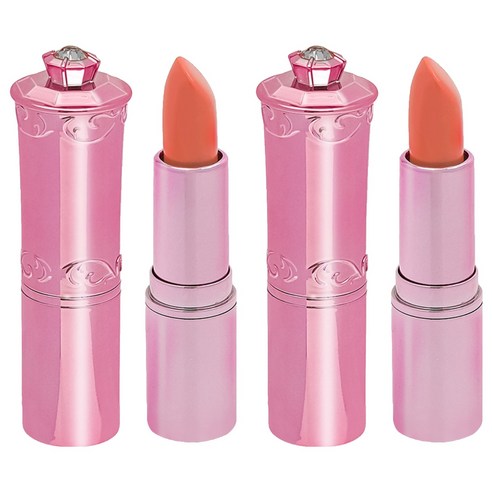 봉봉프렌즈 봉봉 컬러밤 어린이 립스틱 3.5g, 피치오렌지, 2개