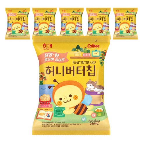 해태 허니버터칩, 120g, 6개