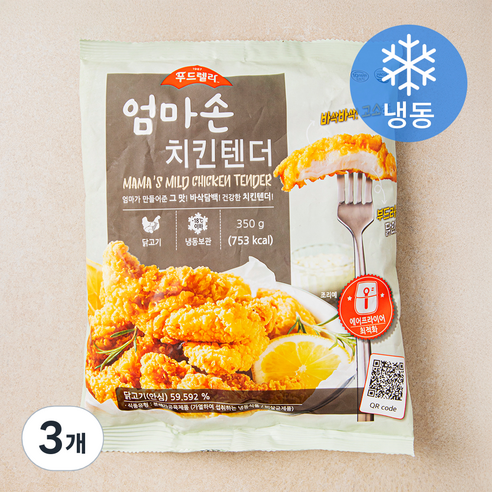 푸드렐라 엄마손 치킨텐더 (냉동), 350g, 3개