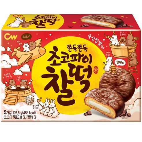초코파이 찰떡, 107.5g, 5개