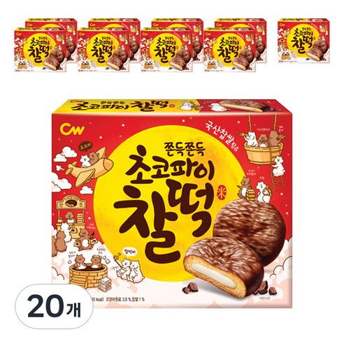 청우식품 초코파이 찰떡, 258g, 20개