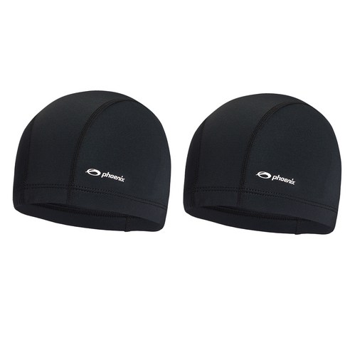 피닉스 스판 수영모 PCN-01, Black, Black, 2개