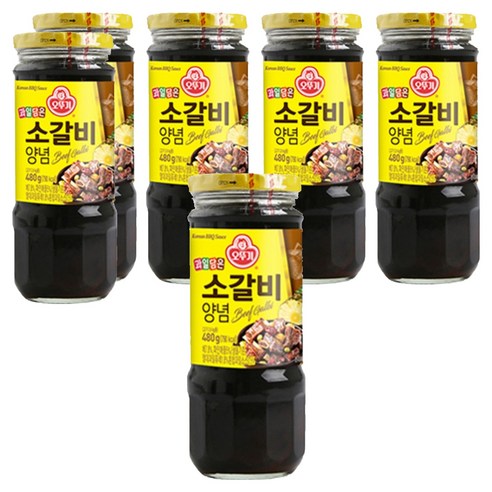 오뚜기 소갈비양념, 480g, 6개