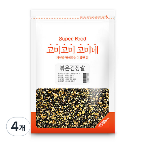 고미네 볶은 검정쌀, 400g, 4개