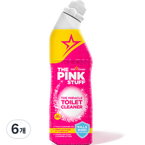 핑크스터프 변기전용 미라클 토일렛 클리너, 750ml, 6개