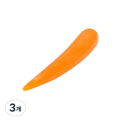 라이프포인트 괄사 지압 마사지기, 3개, 오렌지(송곳)