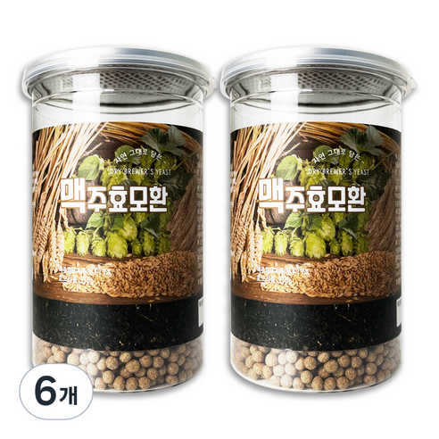 헬로우그린 리투아니아 맥주효모환 통, 330g, 6개