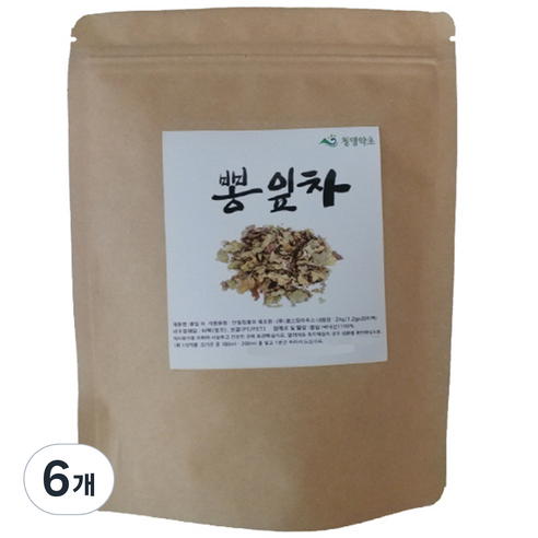 청명약초 뽕잎차 티백 국내산, 1.2g, 20개입, 6개