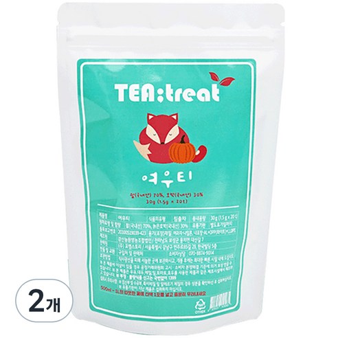 티트리트 여우티, 1.55g, 20개입, 2개