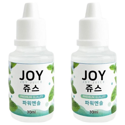 아로마조이 조이쥬스 슬라임 향료 30ml, 2개, 파워멘솔