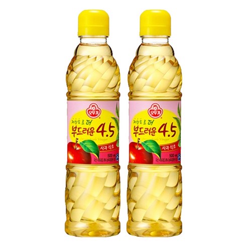 오뚜기 저산도 4.5 사과식초, 500ml, 2개