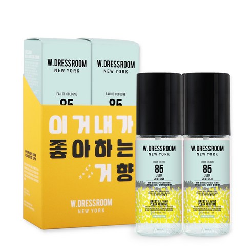 더블유드레스룸 드레스 & 리빙 클리어 퍼퓸 S2 70ml, No 85 제주 유채, 2개입
