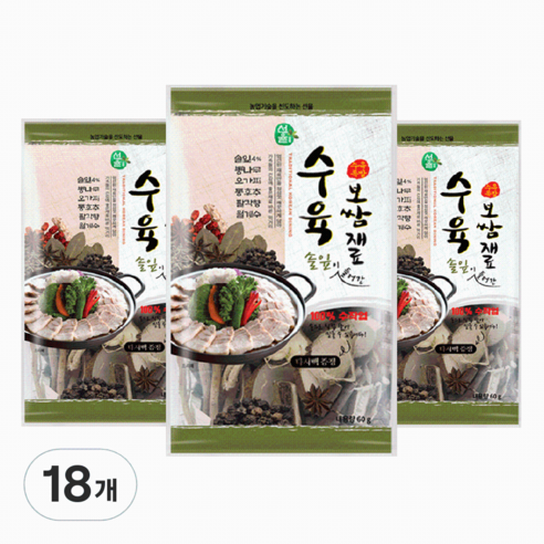 수육 보쌈재료, 18개, 60g