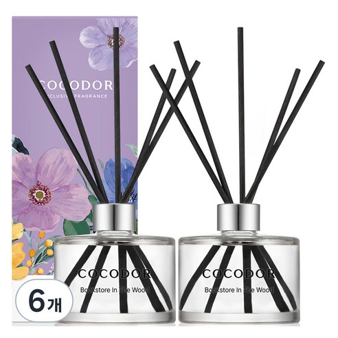코코도르 퍼퓸 디퓨저, 북스토어인더우드, 200ml, 6개