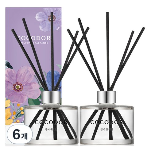 코코도르 퍼퓸 디퓨저, 장미꽃다발, 200ml, 6개