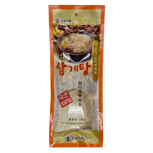 청솔식품 국산 100% 전통 삼계탕 엄나무 백숙용 육수 재료 원물 / 티백형, 100g, 1개