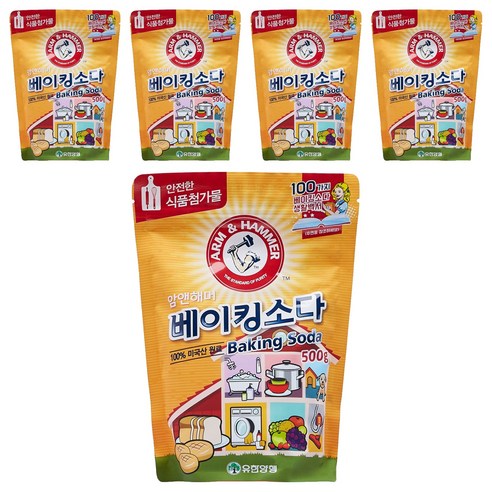 암앤해머 베이킹소다, 500g, 5개