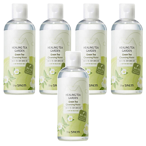 더샘 힐링 티 가든 그린티 클렌징 워터, 300ml, 5개