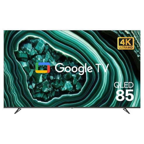 와이드뷰 4K UHD QLED 블랙에디션 구글 스마트TV, 215cm(85인치), EKW851QA, 무타공 벽걸이형, 방문설치