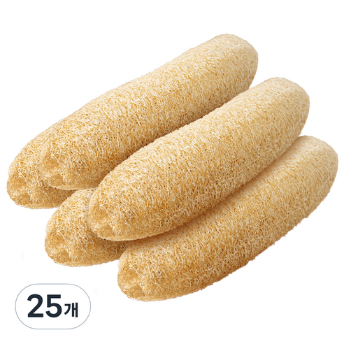 코멧 건강한 천연 수세미, 25개, 1개입