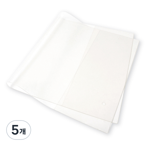 워너디스 A5 25R 하드바인더 PVC 커버 밴딩형, 투명, 5개