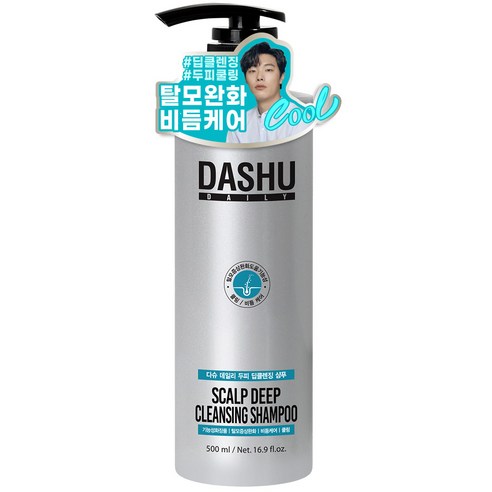 다슈 데일리 두피 딥클렌징 비듬케어 탈모증상완화 샴푸, 500ml, 1개