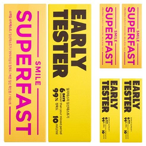 스마일랩 슈퍼패스트 + 얼리테스터 임신테스트기 2종세트, 3개