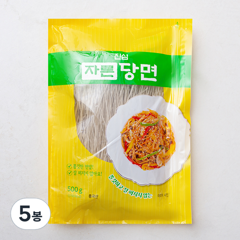 진심 자른당면, 500g, 5개