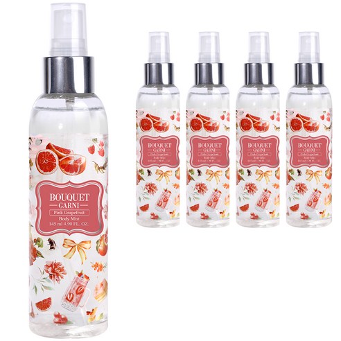 부케가르니 바디미스트 핑크자몽, 5개, 145ml