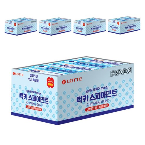 롯데웰푸드 스피아민트 껌, 26g, 75개