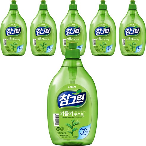 참그린 기름기 뽀드득 용기, 500g, 6개