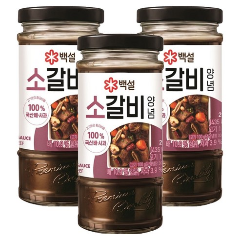 백설 소갈비 양념, 290g, 3개