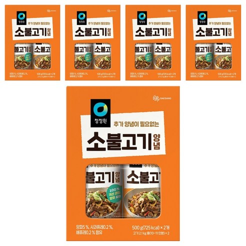 대상 청정원 소불고기양념, 500g, 10개