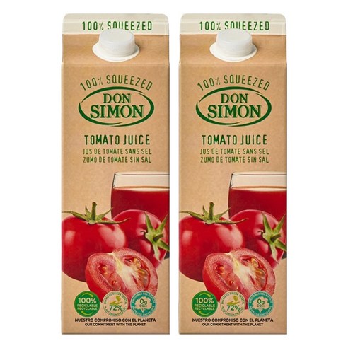 돈시몬 생과일 착즙 토마토주스, 2L, 2개
