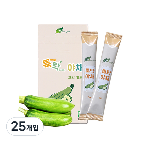 네이쳐그레인 툭탁야채 야채가루 이유식 재료 3g, 25개, 호박