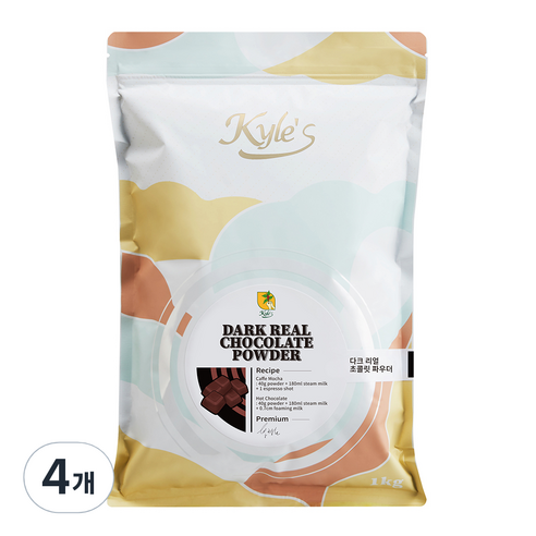 카일스 다크리얼초콜릿파우더, 1kg, 1개입, 4개