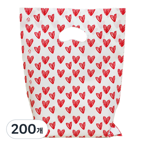 비닐 통통리본 링봉투 100p, 화이트, 200개