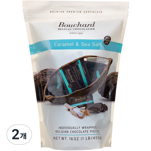 부샤드 나폴리탄 카라멜 & 씨솔트 초콜릿, 455g, 2개