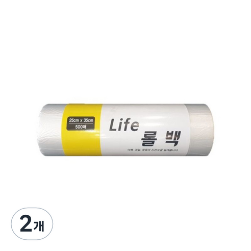 Life 위생롤백 소형 25cm x 35cm, 500개입, 2개