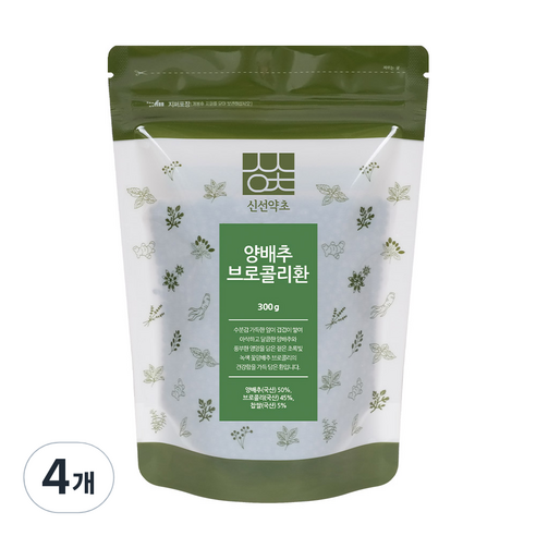 신선약초 양배추브로콜리환, 300g, 4개