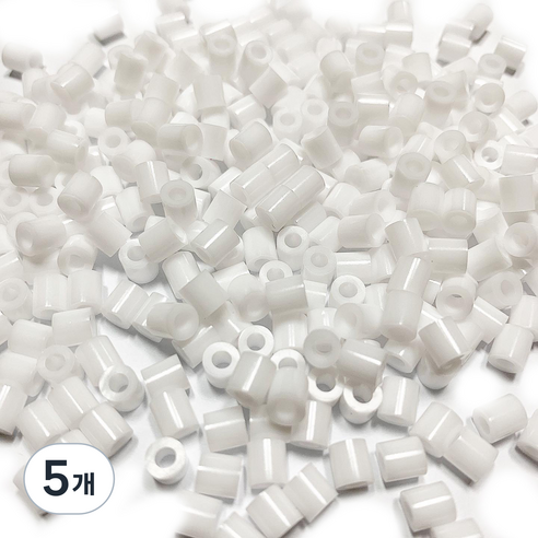펄러 비즈 크런치 슬라임 재료 500g, 5개, 화이트