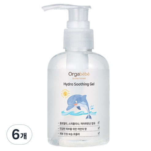오가베베 유아용 히알루론산 하이드로 수딩젤, 150ml, 6개