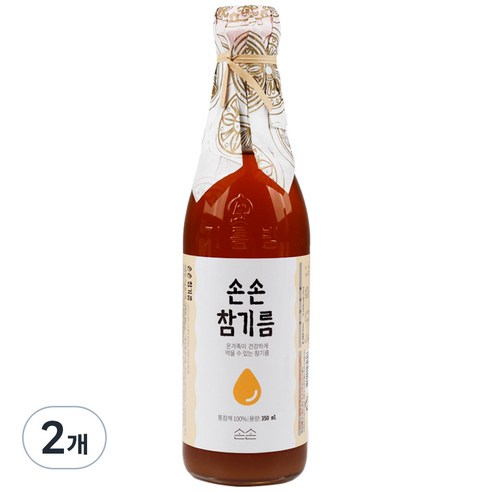 손손 참기름, 350ml, 2개