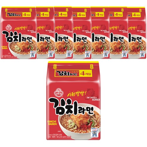 오뚜기 김치라면 120g, 32개