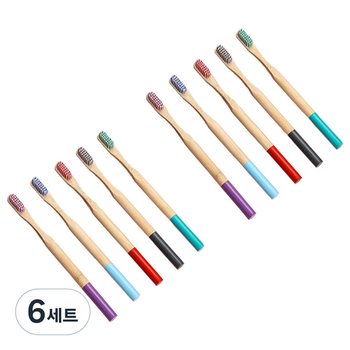 다다랜드 나선형 대나무 임산부 칫솔 5종 세트, 6세트, 5개