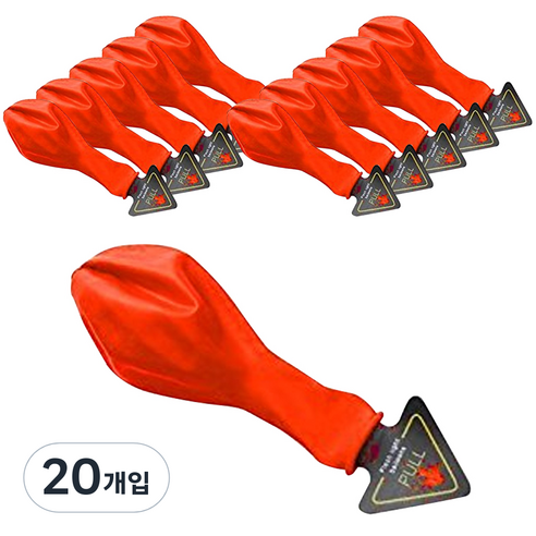 파티복닷컴 LED 풍선, 레드, 20개입