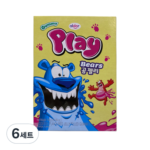 알도르 플레이 베어 젤리, 700g, 6개