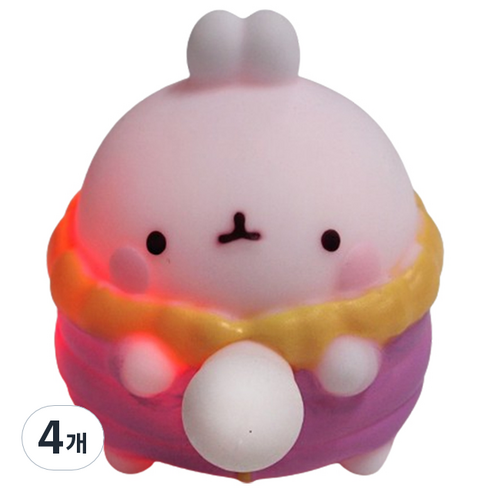 라이트 풍선 부는 몰랑이 퍼플, 4개