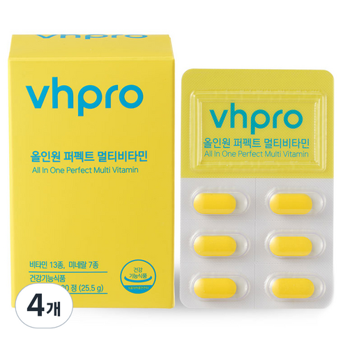비타민하우스 올인원 퍼펙트 멀티비타민 25.5g, 30정, 4개