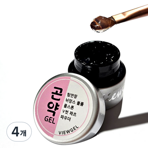 뷰젤 뉘앙스 볼륨 곤약젤, 투명, 10ml, 4개